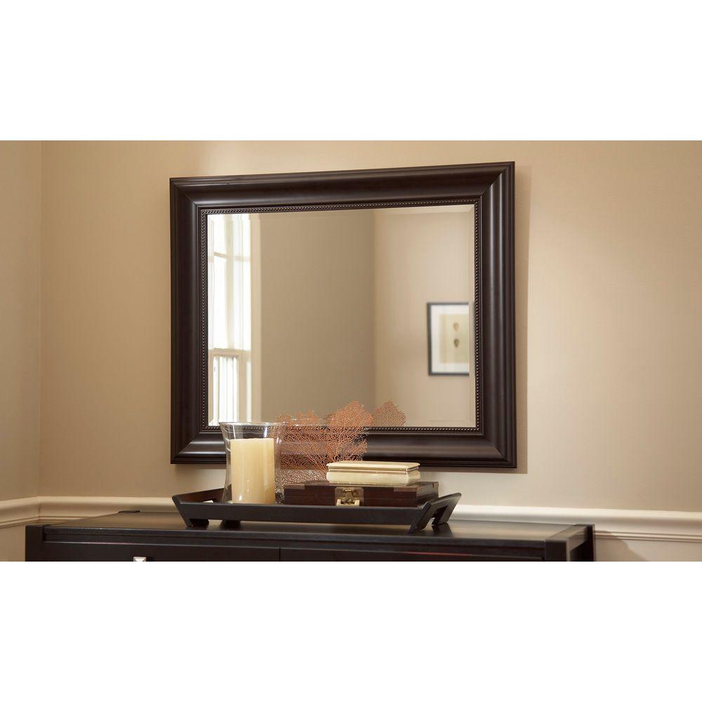 Mcs Meyer 24 In X 30 Black Framed Wall Mirror 48815 The Black Framed Wall Mirror