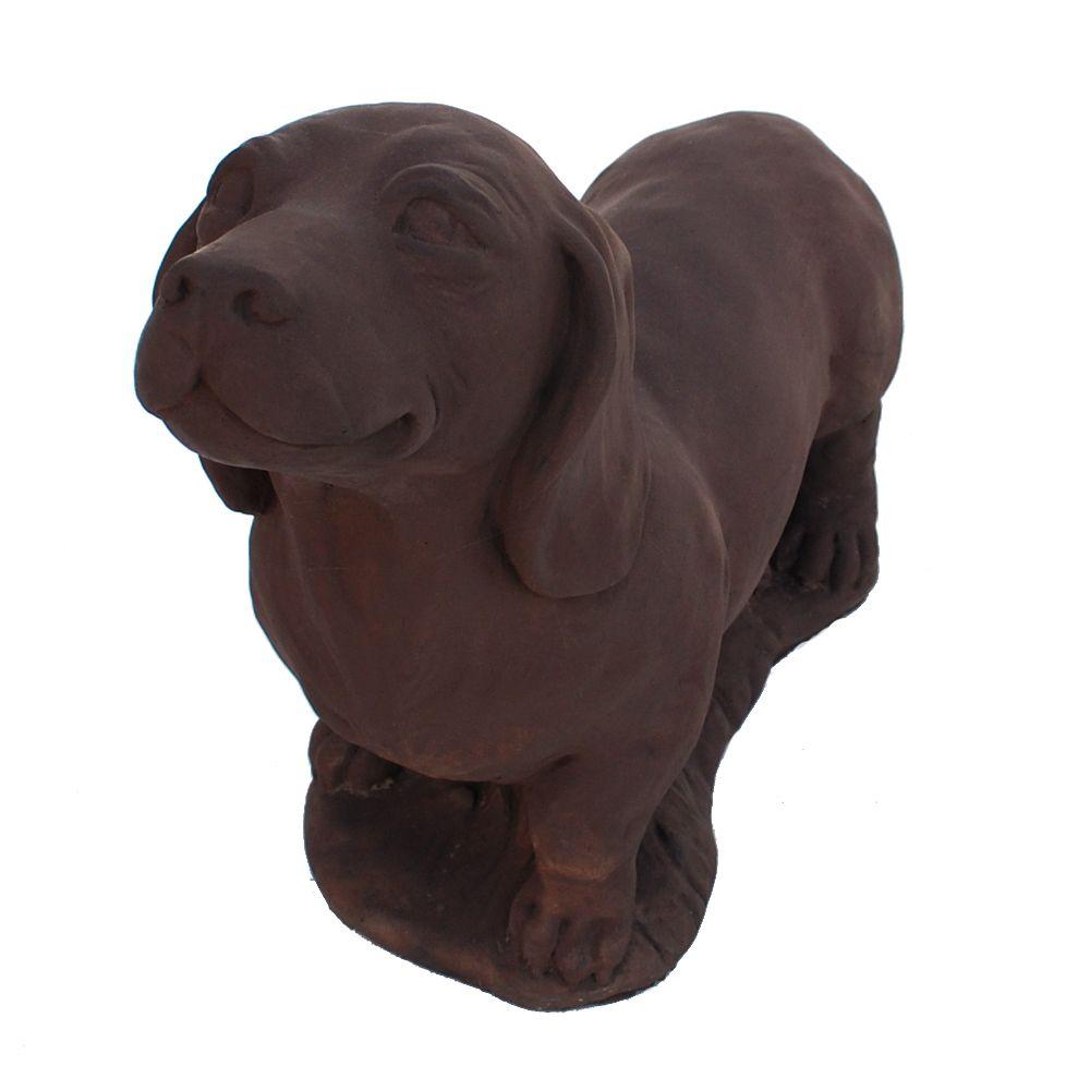 standing dachshund statue