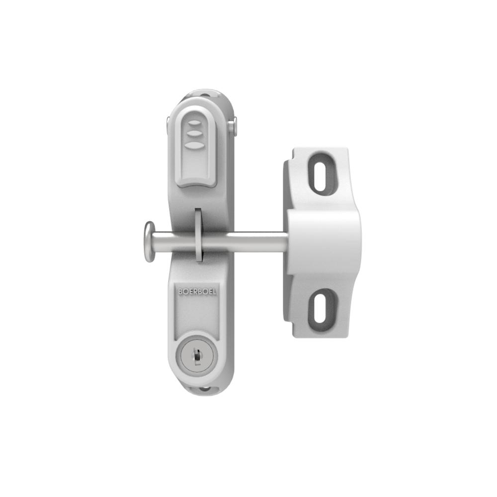 White Fence Gate Latches Slide Bolts Fencing Parts
