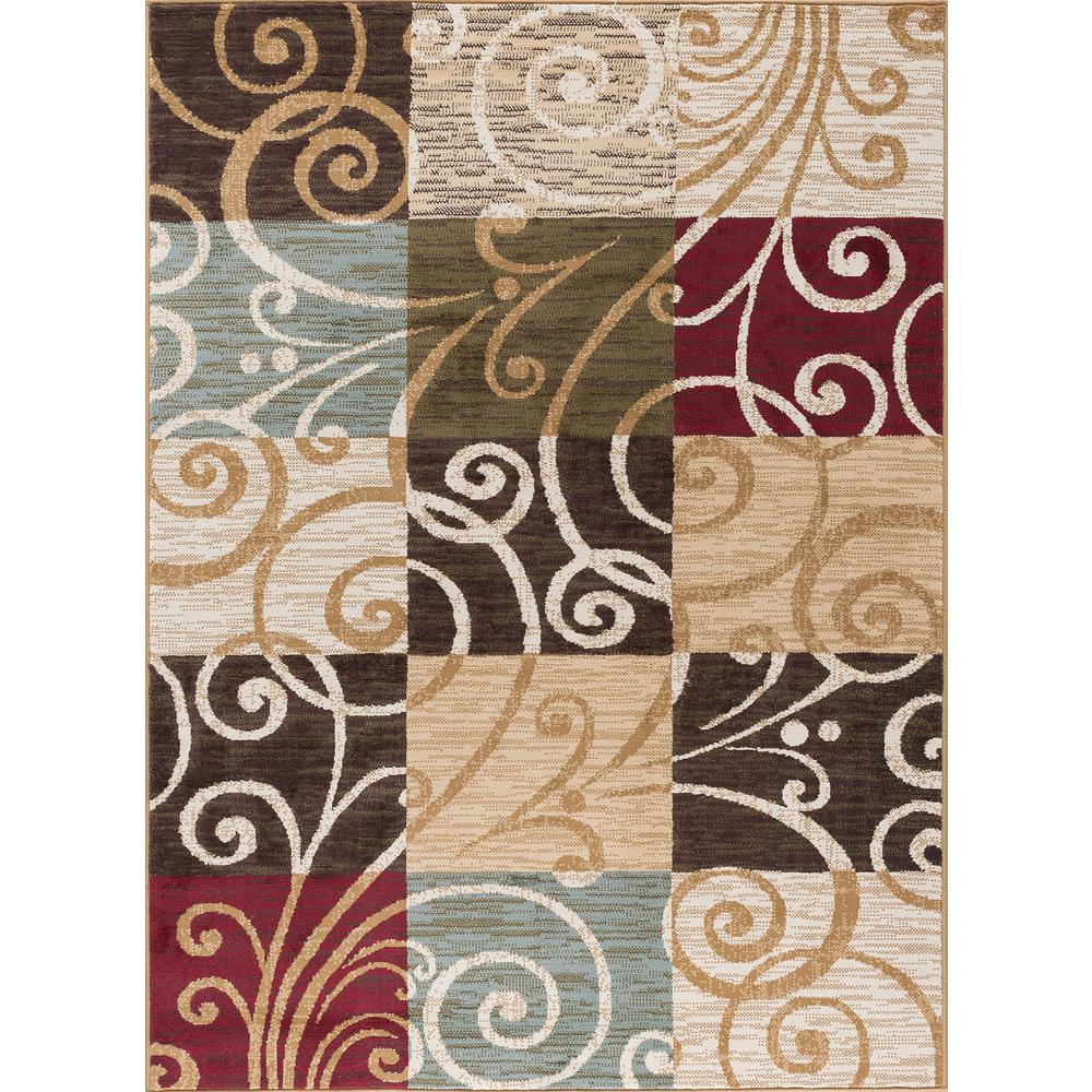 5 X 7 MultiColored Area Rugs Rugs The Home Depot