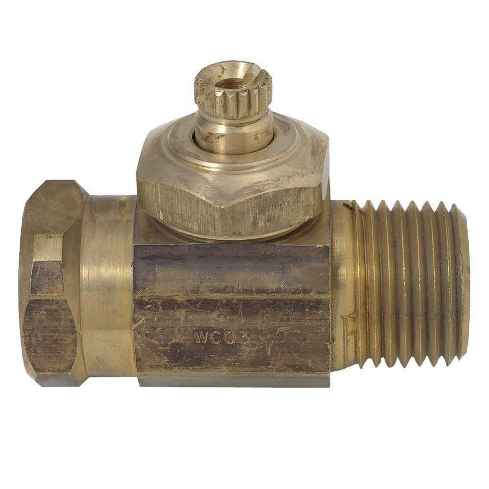 UPC 039166100064 product image for BrassCraft Integral Shut-Off Straight Valve for Mixet Faucets in Brass, Rough Br | upcitemdb.com