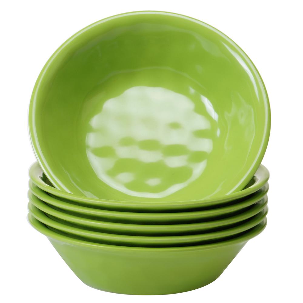 Certified International 6Piece Green Bowl Set19982SET/6 The Home Depot