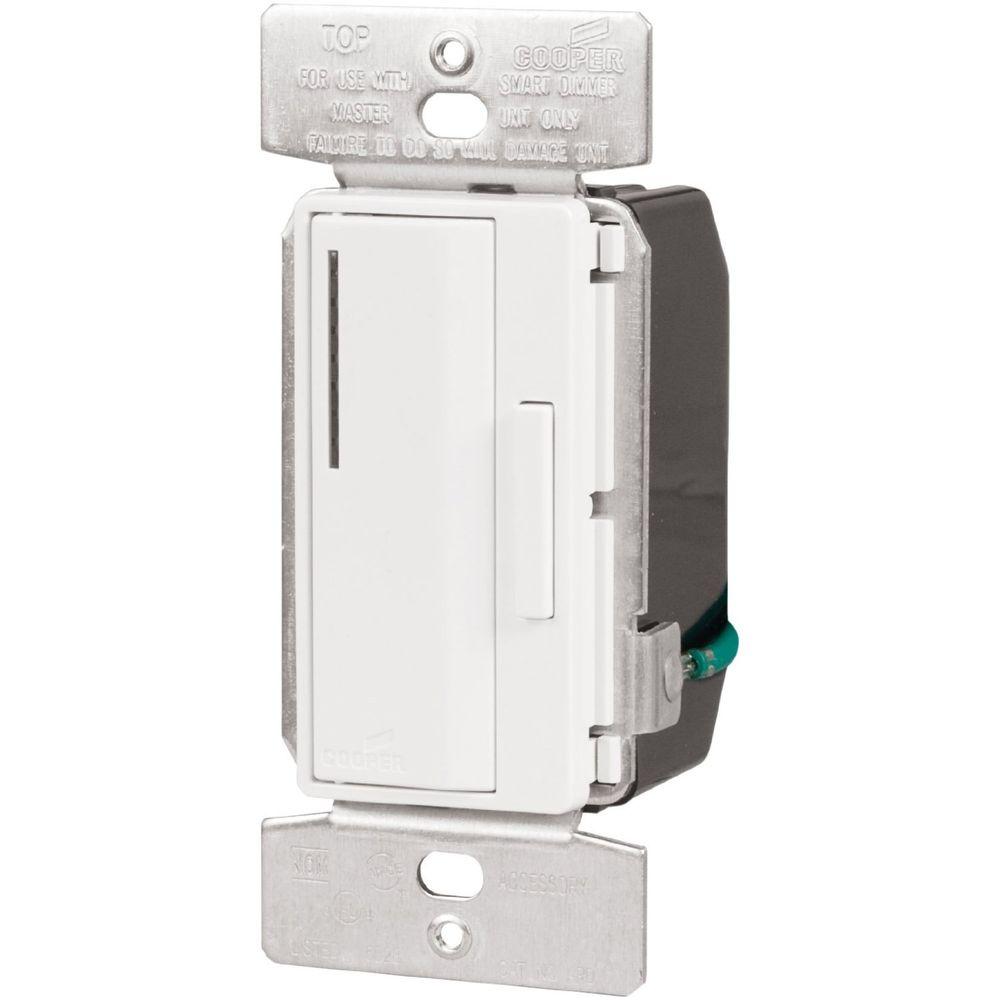 Almond Finish EATON Wiring AF10-A ACCELL Smart Dimmer Single-Pole Decorator Light Switch