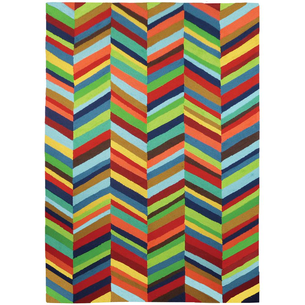 Chevron 8 0 High Pile Outdoor Rugs The Home Depot