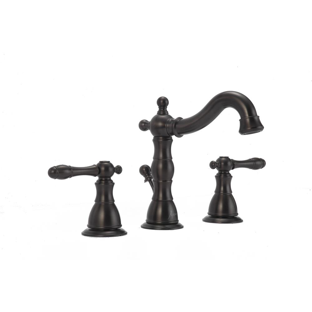 Glacier Bay Lyndhurst 8 in. Widespread 2Handle HighArc Bathroom Faucet in Oil Rubbed Bronze