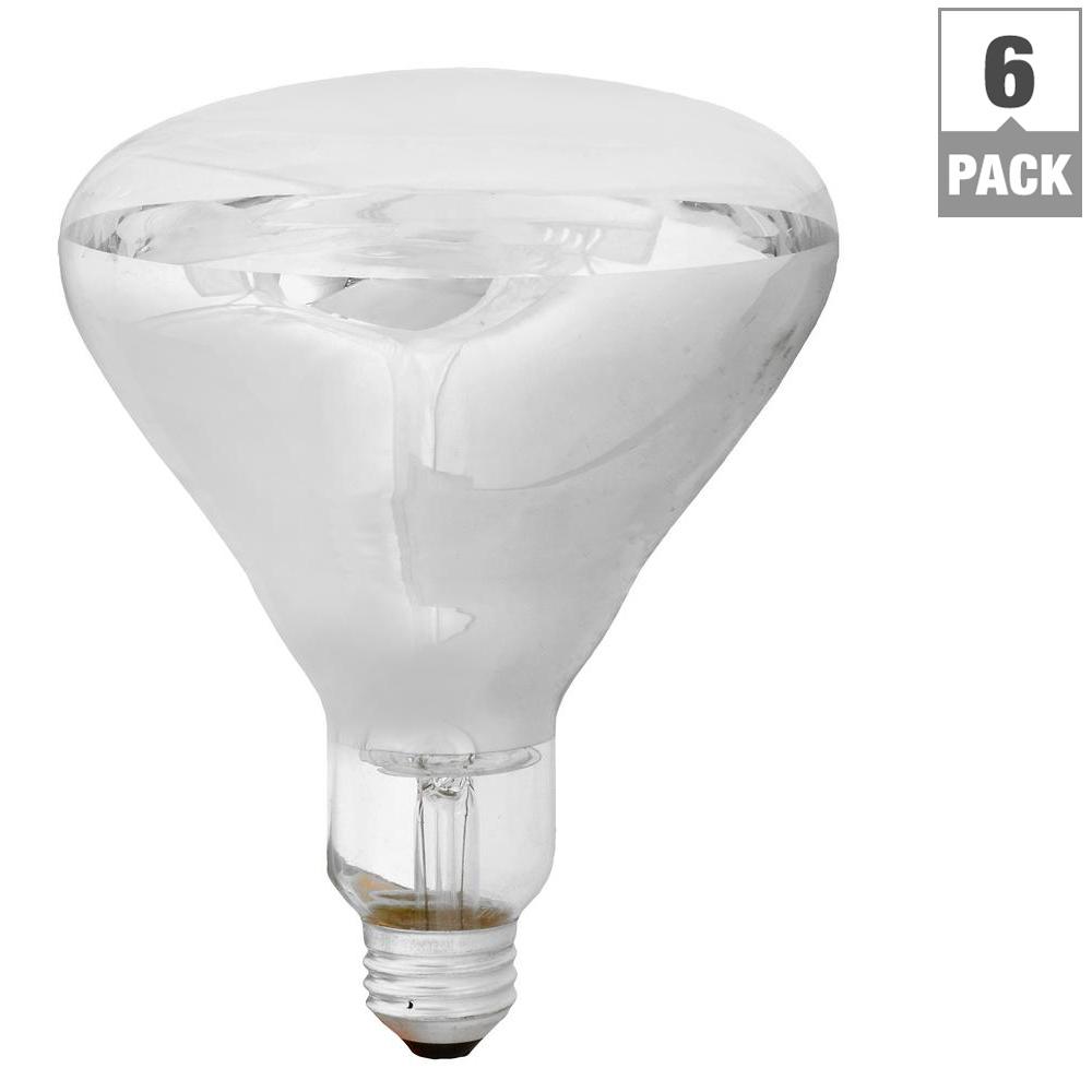 Sylvania 125 Watt Br40 Incandescent Heat Lamp 15451 The Home Depot Sylvania 125 Watt Br40 Incandescent Heat Lamp