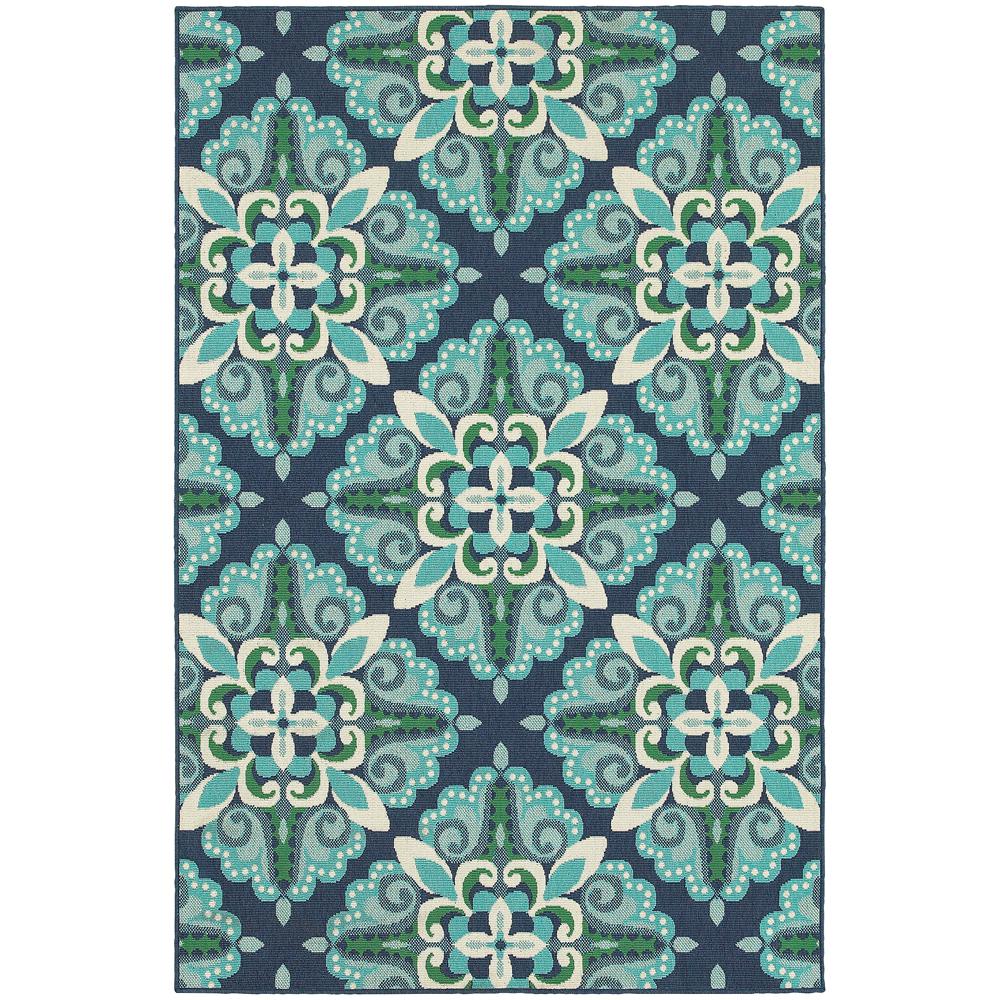 Home Decorators Collection Bayview Blue Aqua 9 ft. x 13 ft. Outdoor