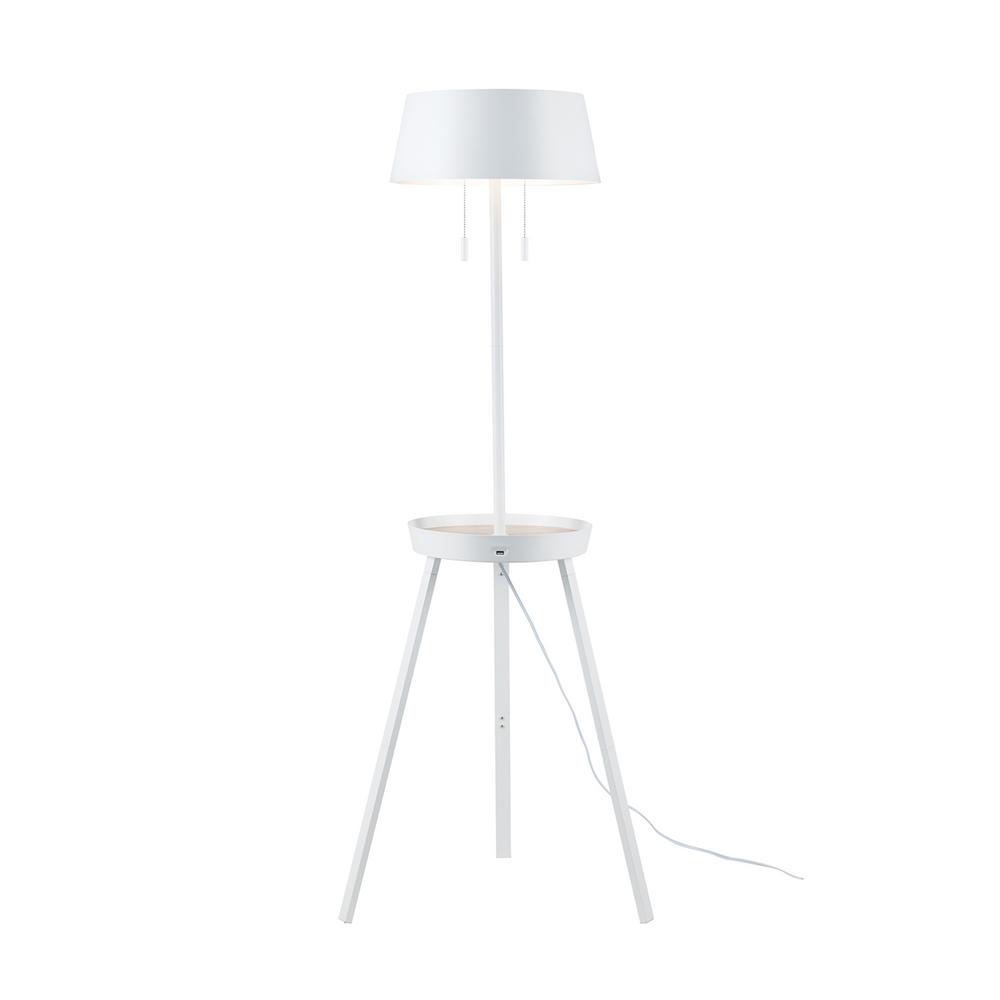 floor lamp with shelves and usb port
