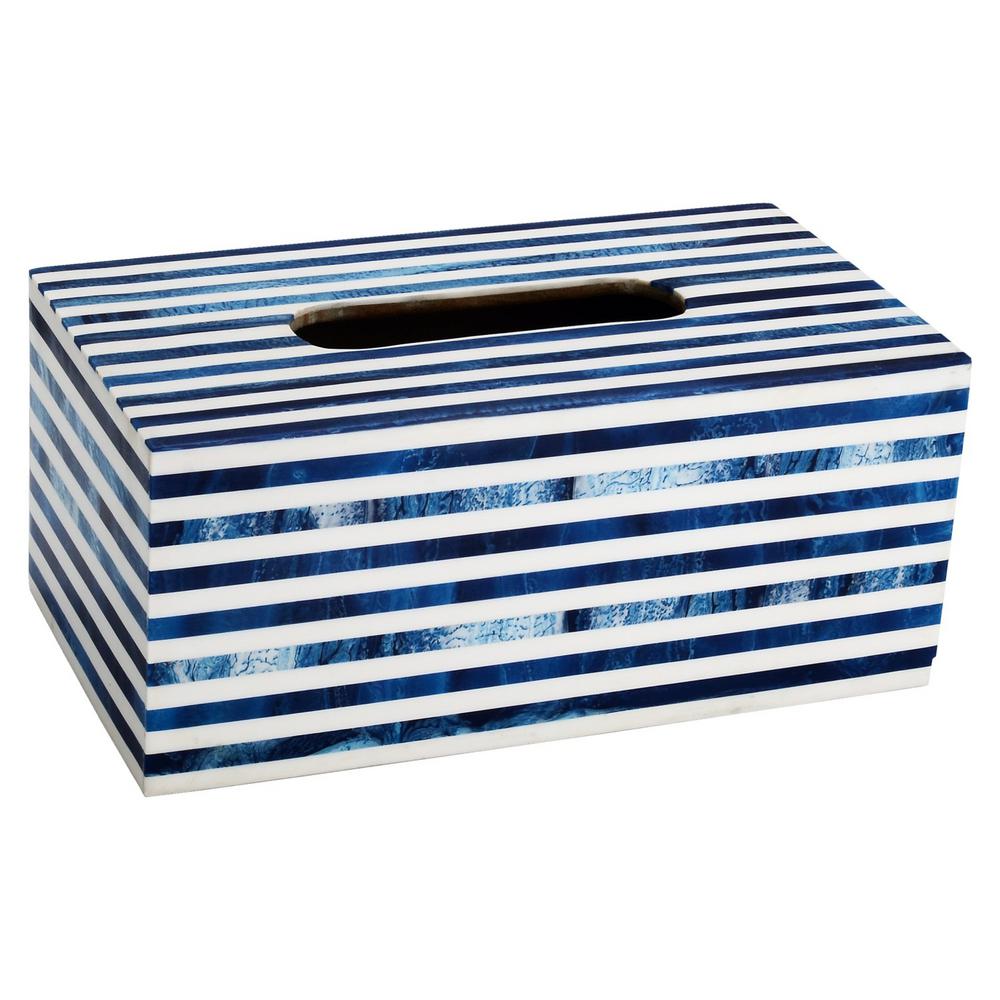 white rectangular tissue box cover