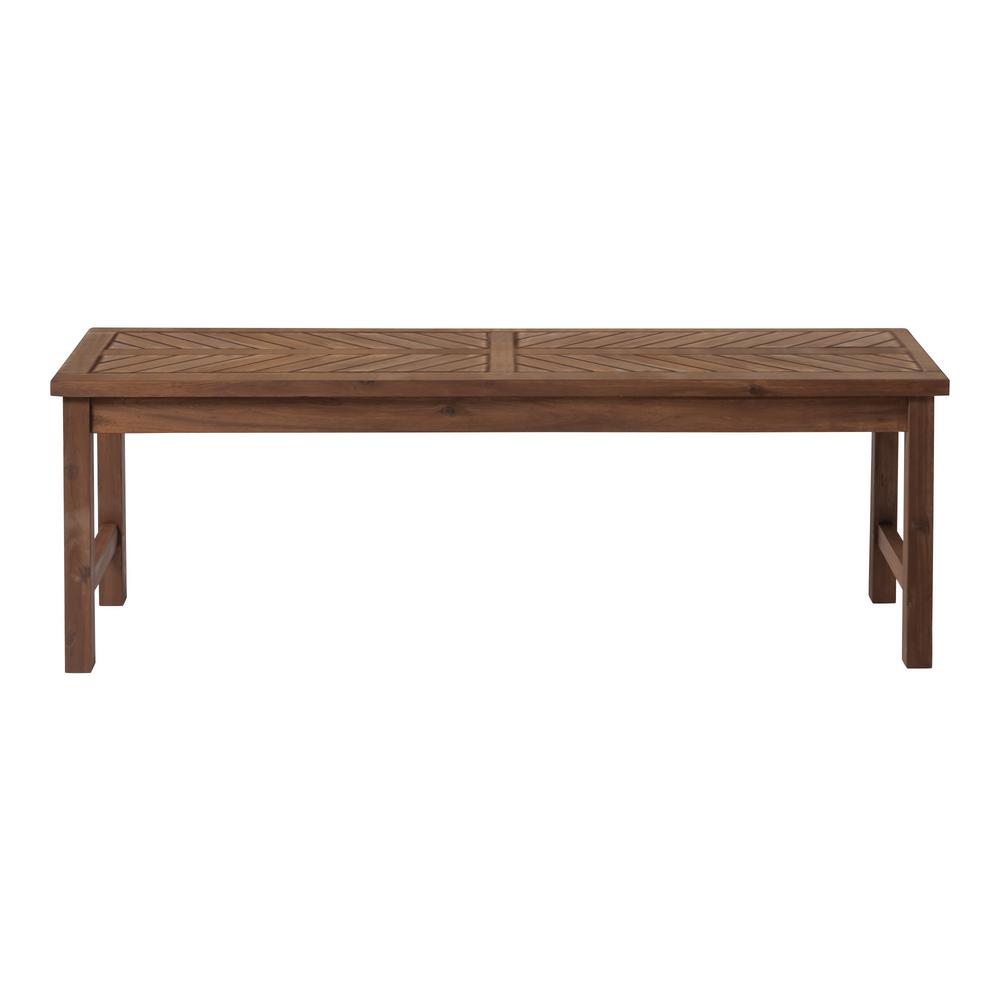Walker Edison Furniture Company Dark Brown Acacia Wood Modern Walker Edison Furniture Company Dark