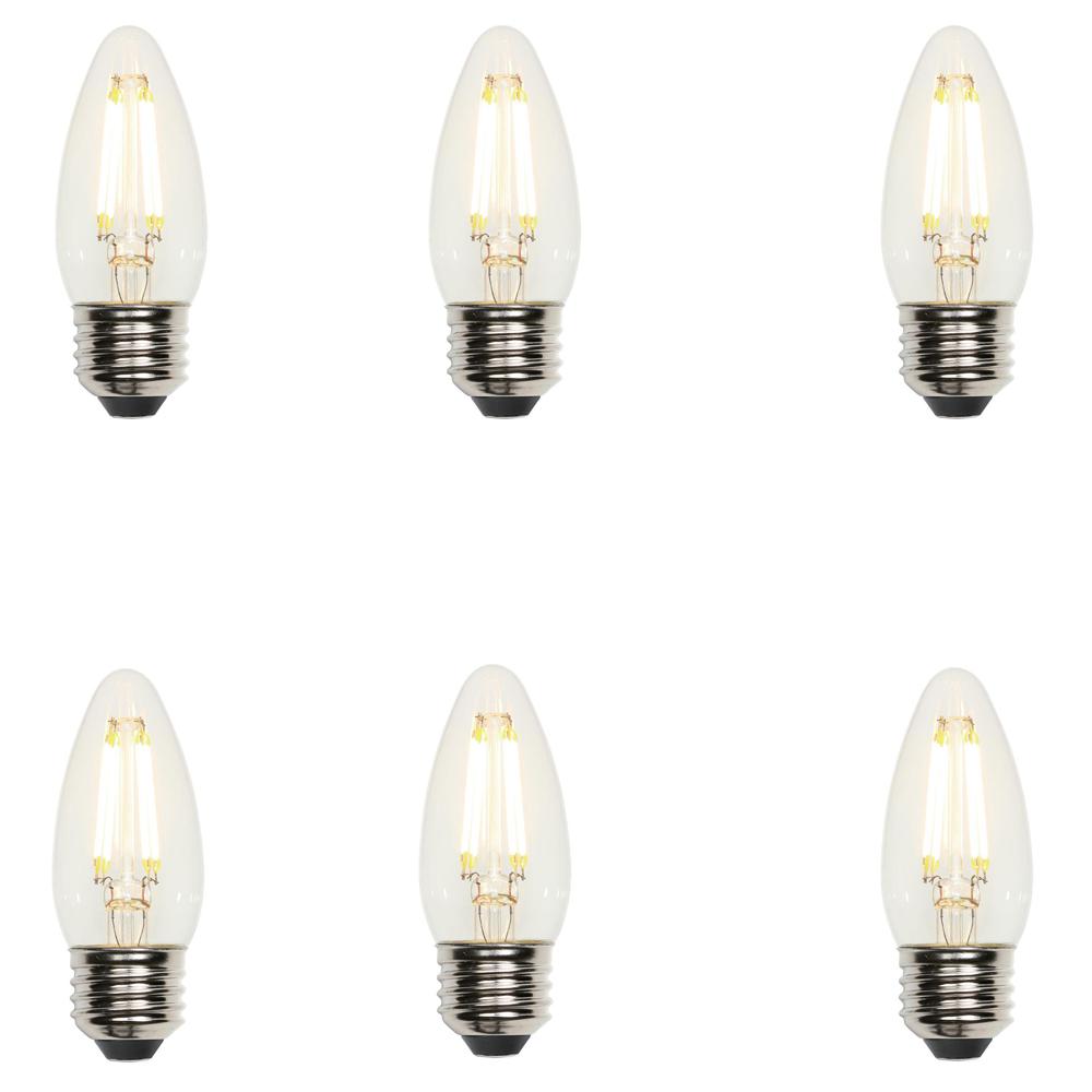 Westinghouse 40W Equivalent Soft White B11 Dimmable Filament LED Light ...