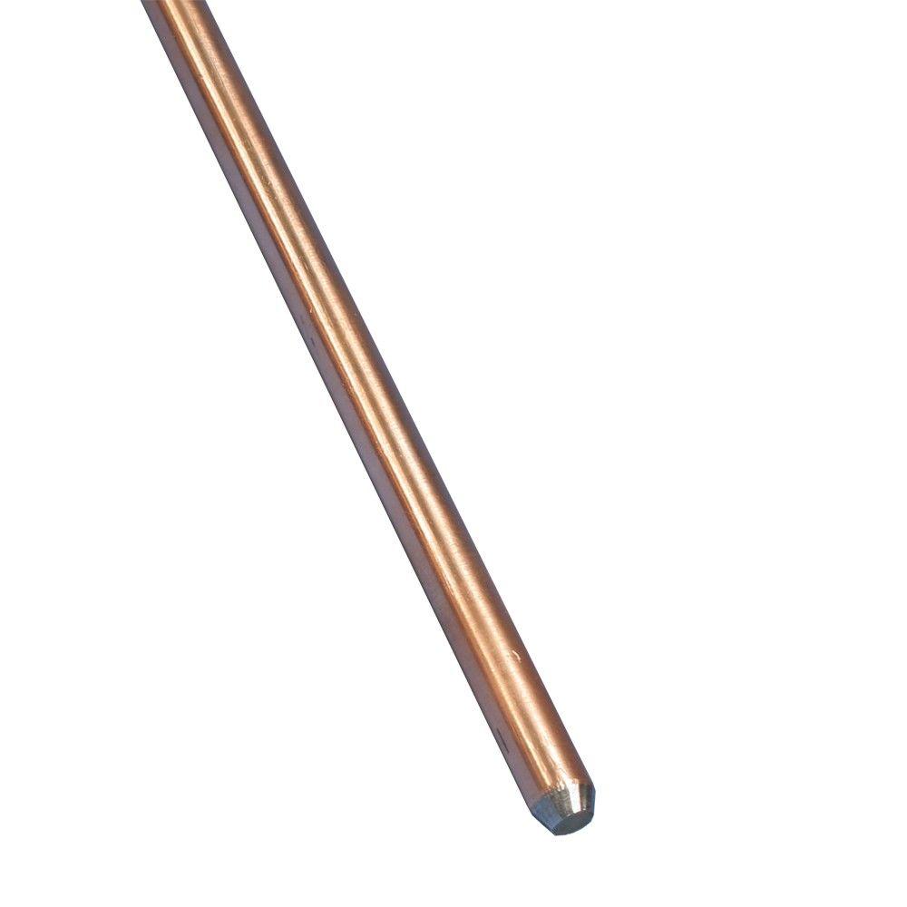 ERITECH 5/8 in. x 8 ft. Galvanized Ground Rod-815880UPC - The Home ...