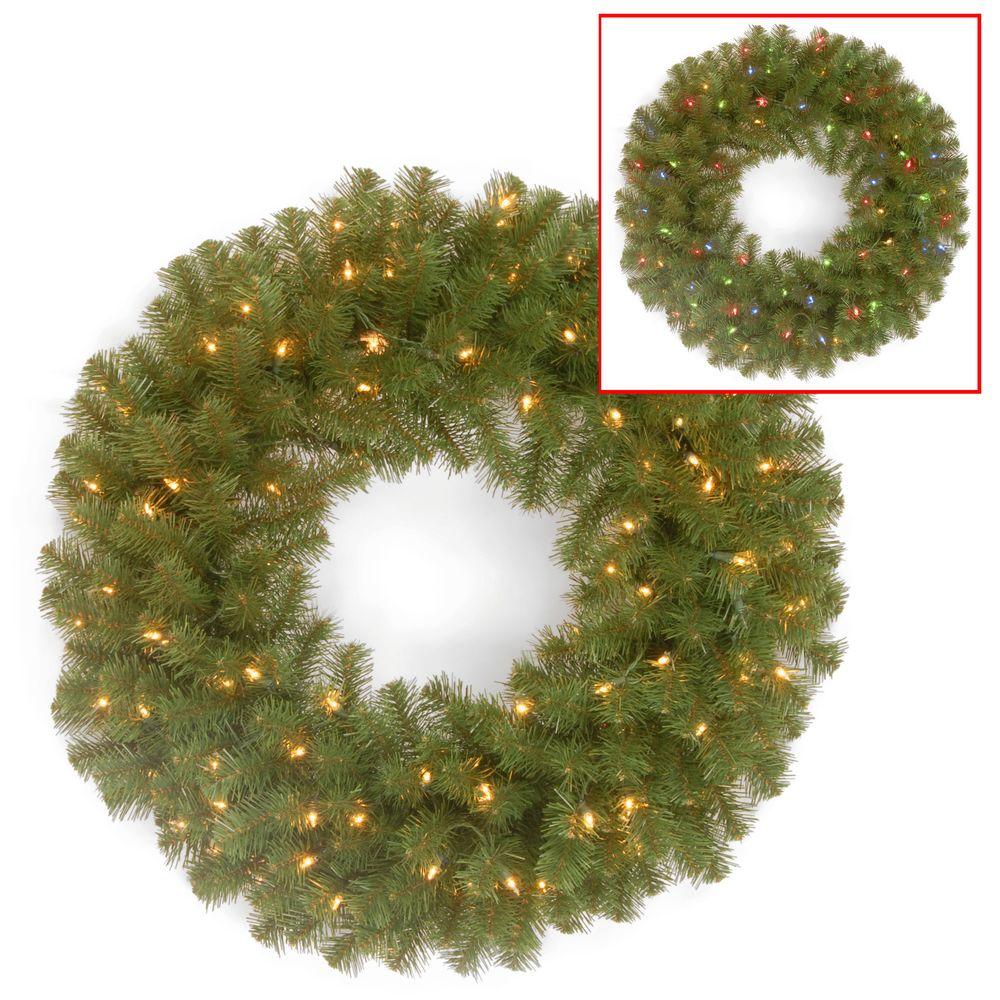 National Tree Company 24 In North Valley Spruce Artificial Wreath North Valley Spruce Artificial Wreath