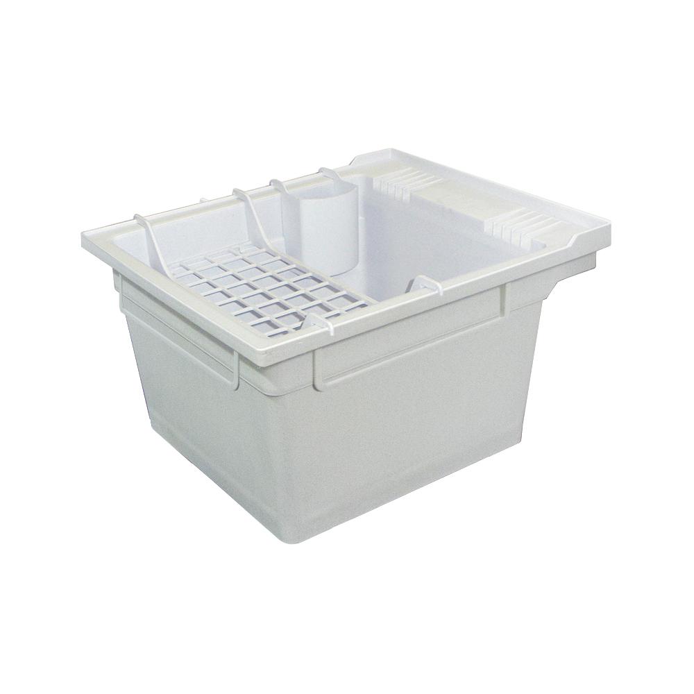 Transolid 22.4 in. x 26 in. x 14 in. Polypropylene Laundry/Utility Tub