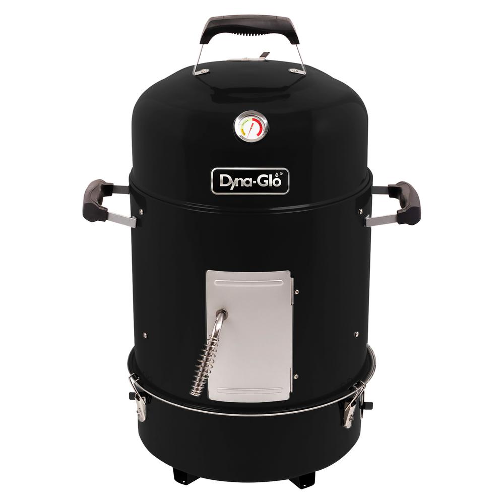 Dyna-Glo Compact Charcoal Bullet Smoker In High Gloss Black-DGX376BCS-D ...