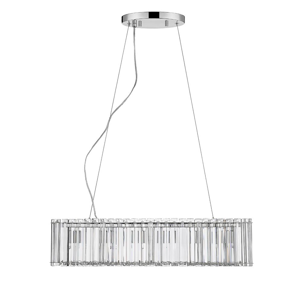 Ove Decors Victory I 6 Light Chrome And Crystal Pendant Ove Decors Victory I 6 Light Chrome And Crystal Pendant