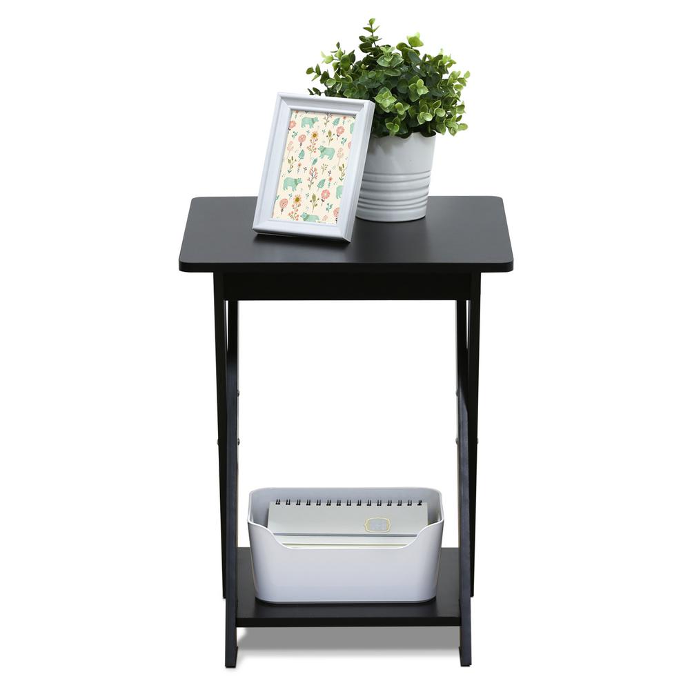 Furinno Modern Simplistic Espresso Criss Crossed End Table 16050ex Furinno Modern Simplistic Espresso Criss Crossed End Table