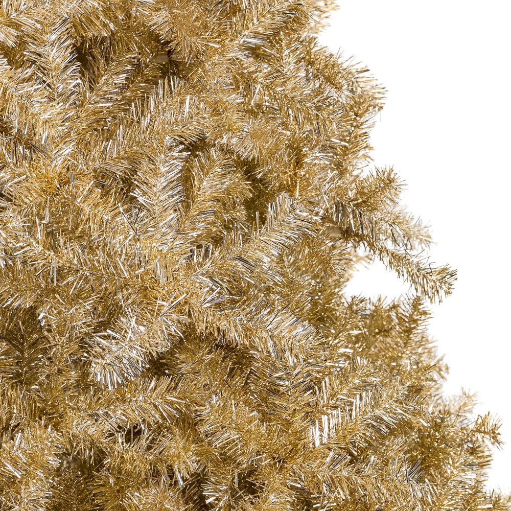 Best Choice Products 6 Ft Gold Unlit Tinsel Artificial Christmas Tree Sky5562 The Home Depot