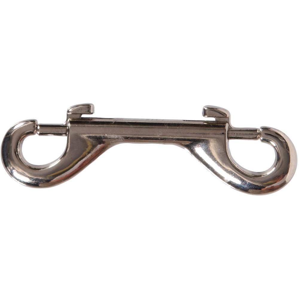 Hardware Essentials 31/2 in. Double Ended Bolt Snap in Nickel Plated