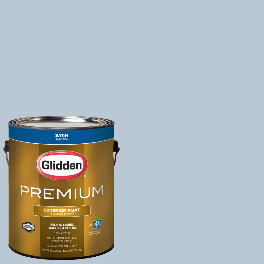 Glidden Premium 1 gal. #WNBA-132C Atlanta Dream Light Blue Satin ...