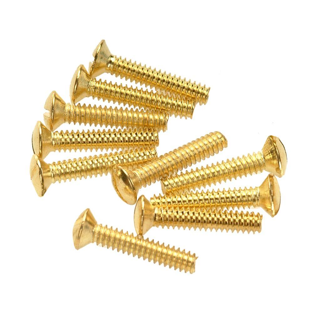 Amerelle 3/4 in. Wall Plate Screws - Brass (10 Pack)-PSBR - The Home Depot