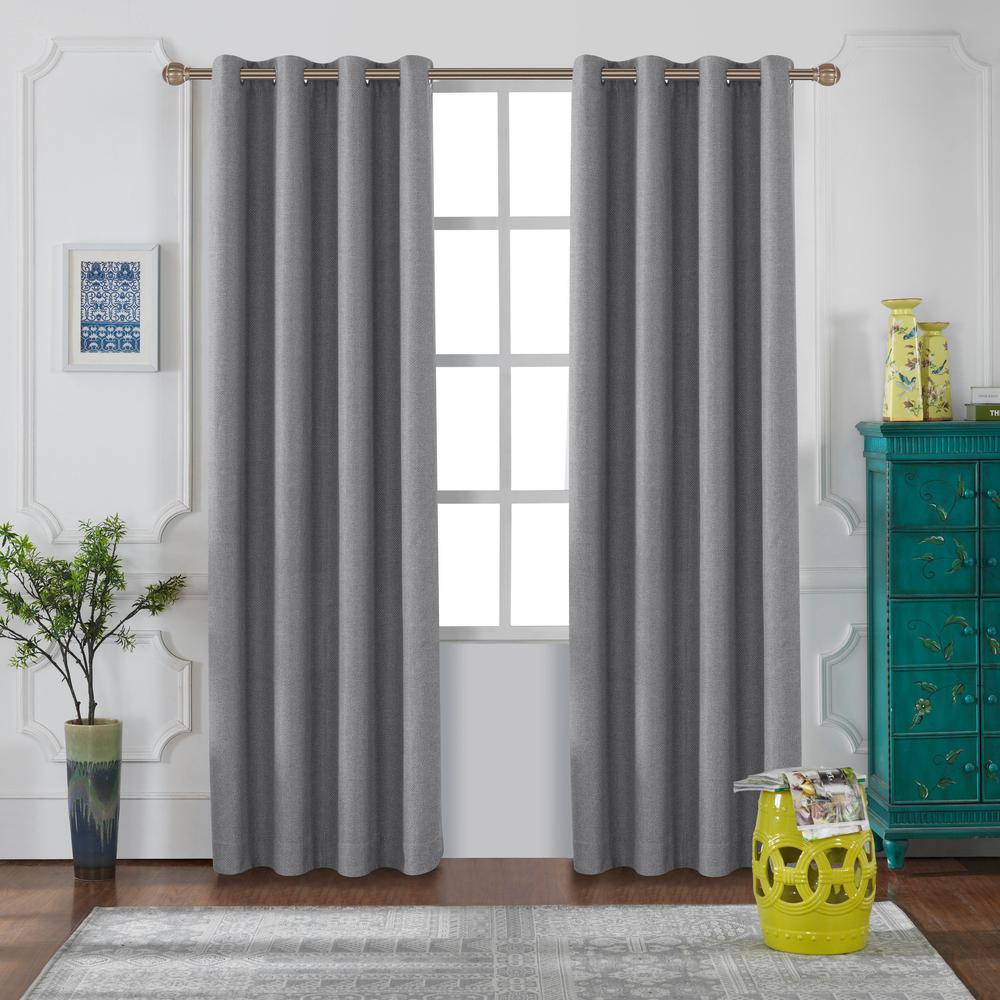 Lyndale Decor Venus 95 In L X 52 In W Blackout Polyester Curtain