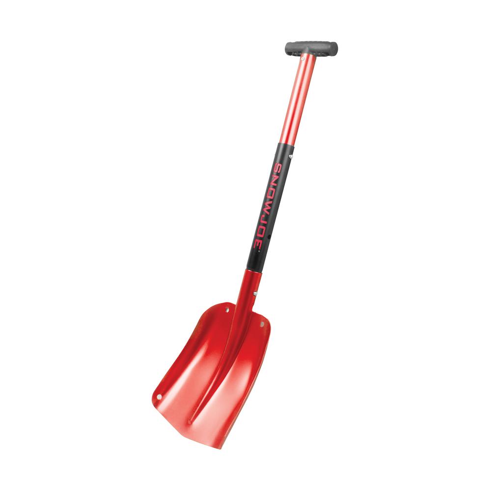 Snow Joe AllPurpose Aluminum Telescoping Compact Utility Shovel, Red