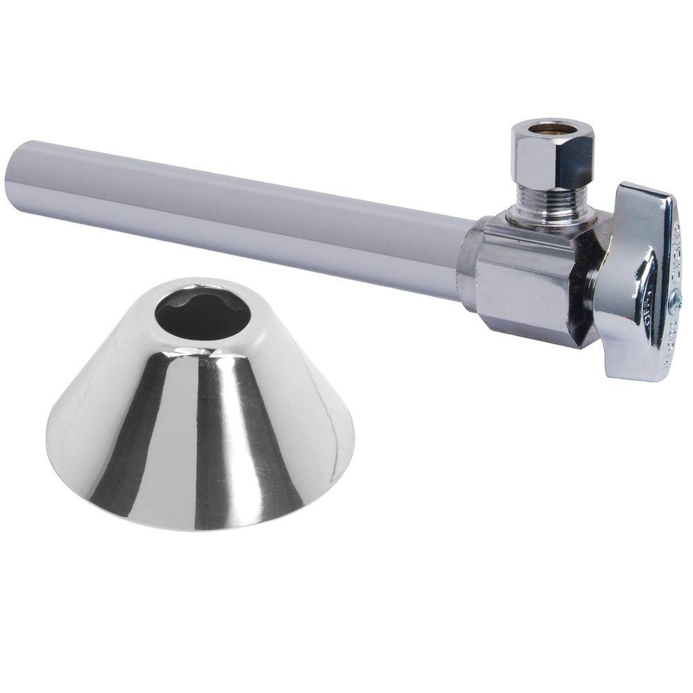 5 Ext /& Bell Flange in Satin Nickel 5 Ext /& Bell Flange in Satin Nickel Standard Plumbing Supply BrassCraft CS41BX NS 1//2 Nom Sweat Inlet x 3//8 O.D Comp Outlet Multi-Turn Straight Valve