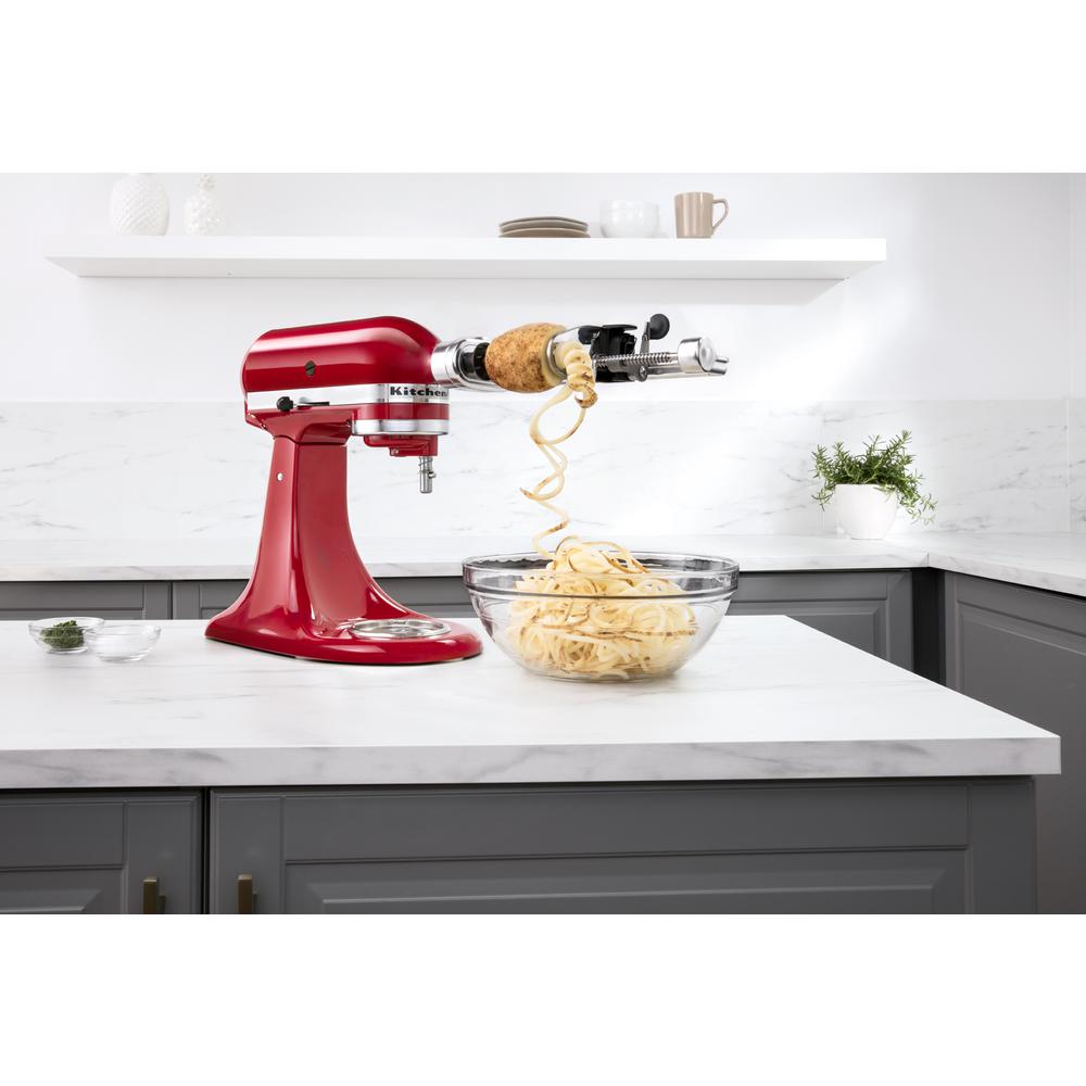Kitchenaid Spiralizer L Core And Slice Attachment For Stand Kitchenaid Spiralizer L Core And Slice Attachment For Stand Mixers Ksm1apc The Home Depot