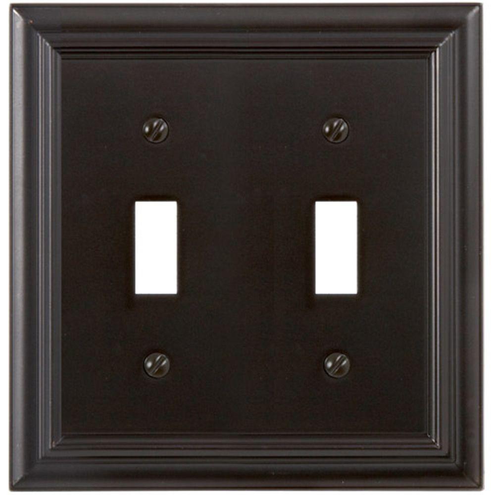 Amerelle Continental 2 Toggle Wall Plate - Oil Rubbed Bronze-94TTORB ...