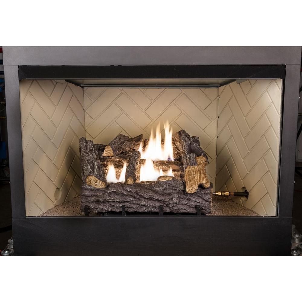 Emberglow 18 In Timber Creek Vent Free Dual Fuel Gas Log Set With