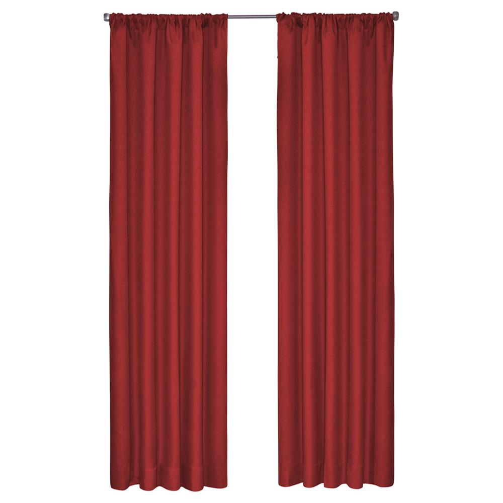 Eclipse Kendall Blackout Chili Curtain Panel 84 In Length Kendall Blackout Chili Curtain Panel 84 In Length
