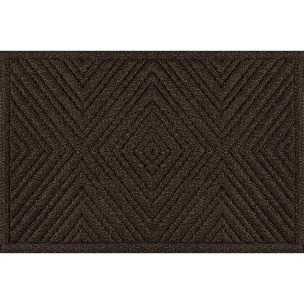 Diamond Gem 24 In X 36 In Walnut Door Mat