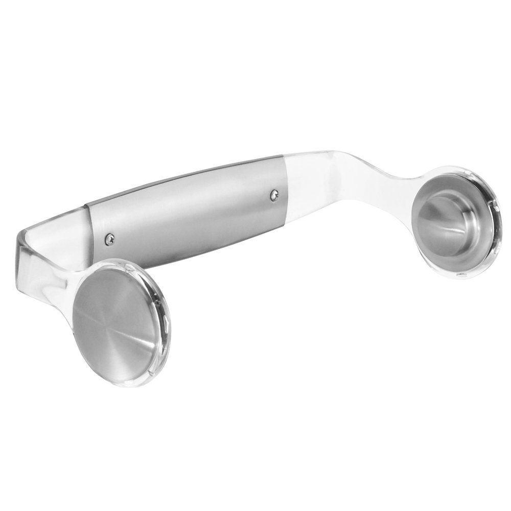 Interdesign Forma 2 Wall Mount Paper Towel Holder In Clear And Brushed Stainless Steel