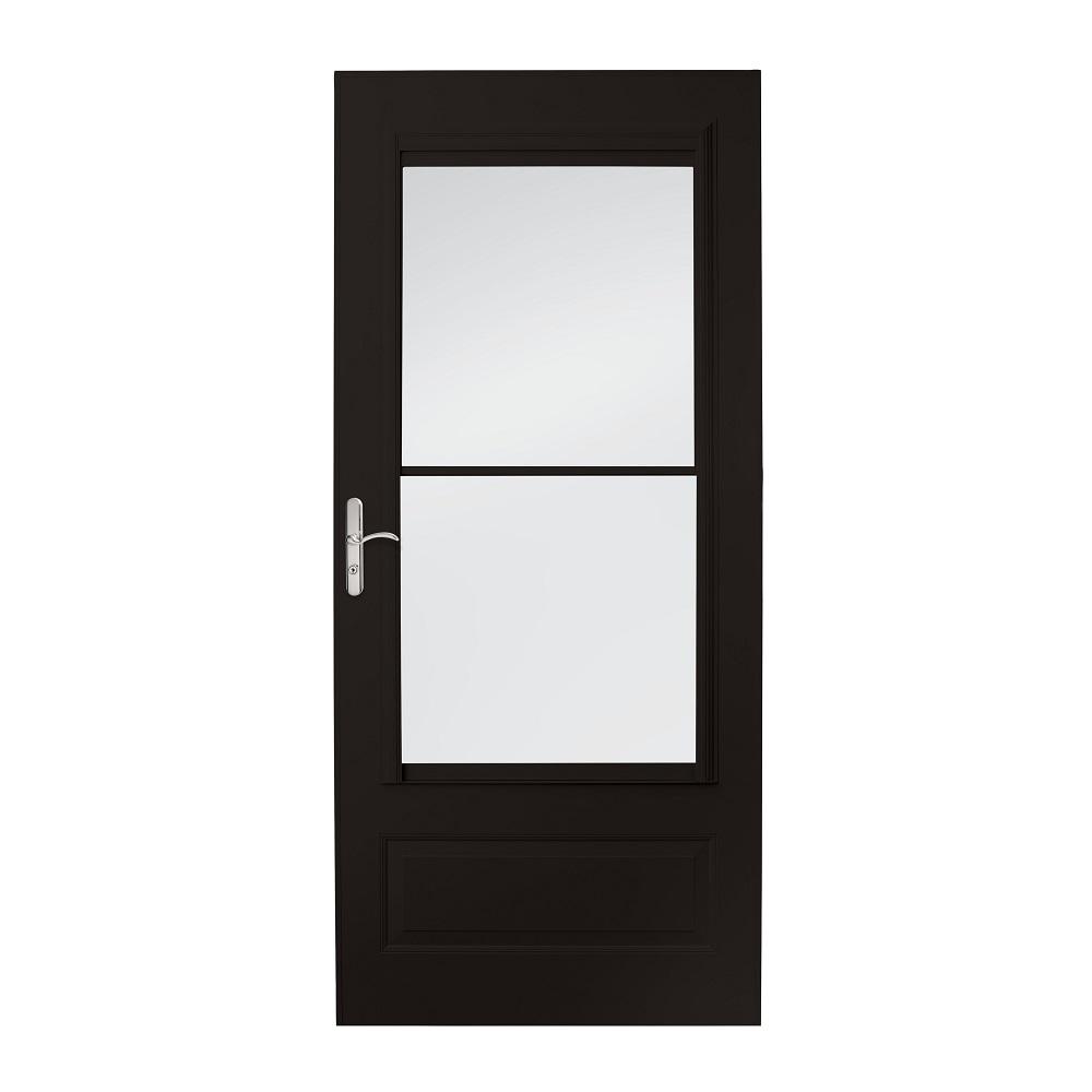 Retractable Screen Black Storm Doors Exterior Doors The Home Depot