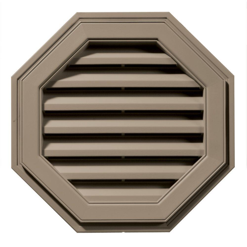Builders Edge 22 in. Octagon Gable Vent in Clay120012222095 The Home Depot