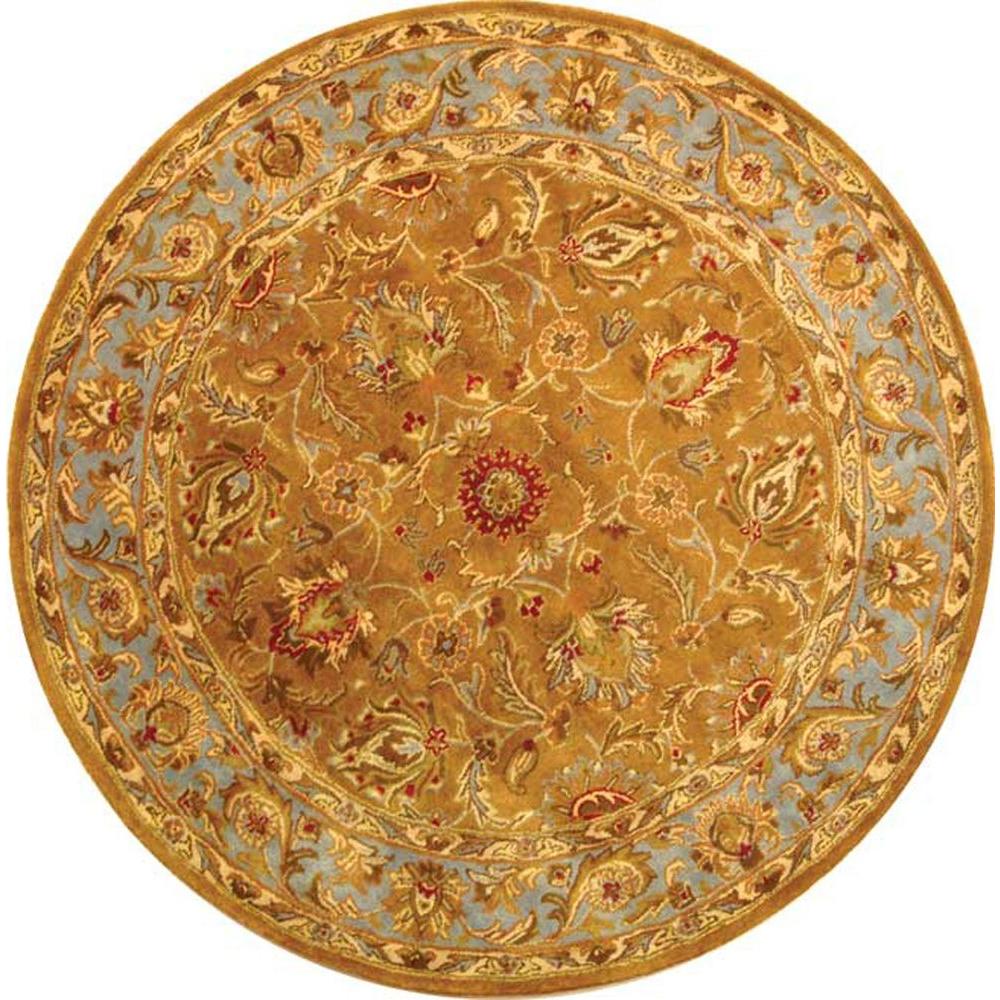 Safavieh Heritage Brown/Blue 8 ft. x 8 ft. Round Area RugHG812A8R
