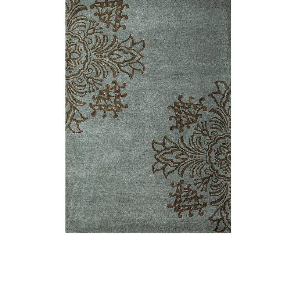 Home Decorators Collection Tempo Blue 3 ft. 6 in. x 5 ft. 6 in. Area