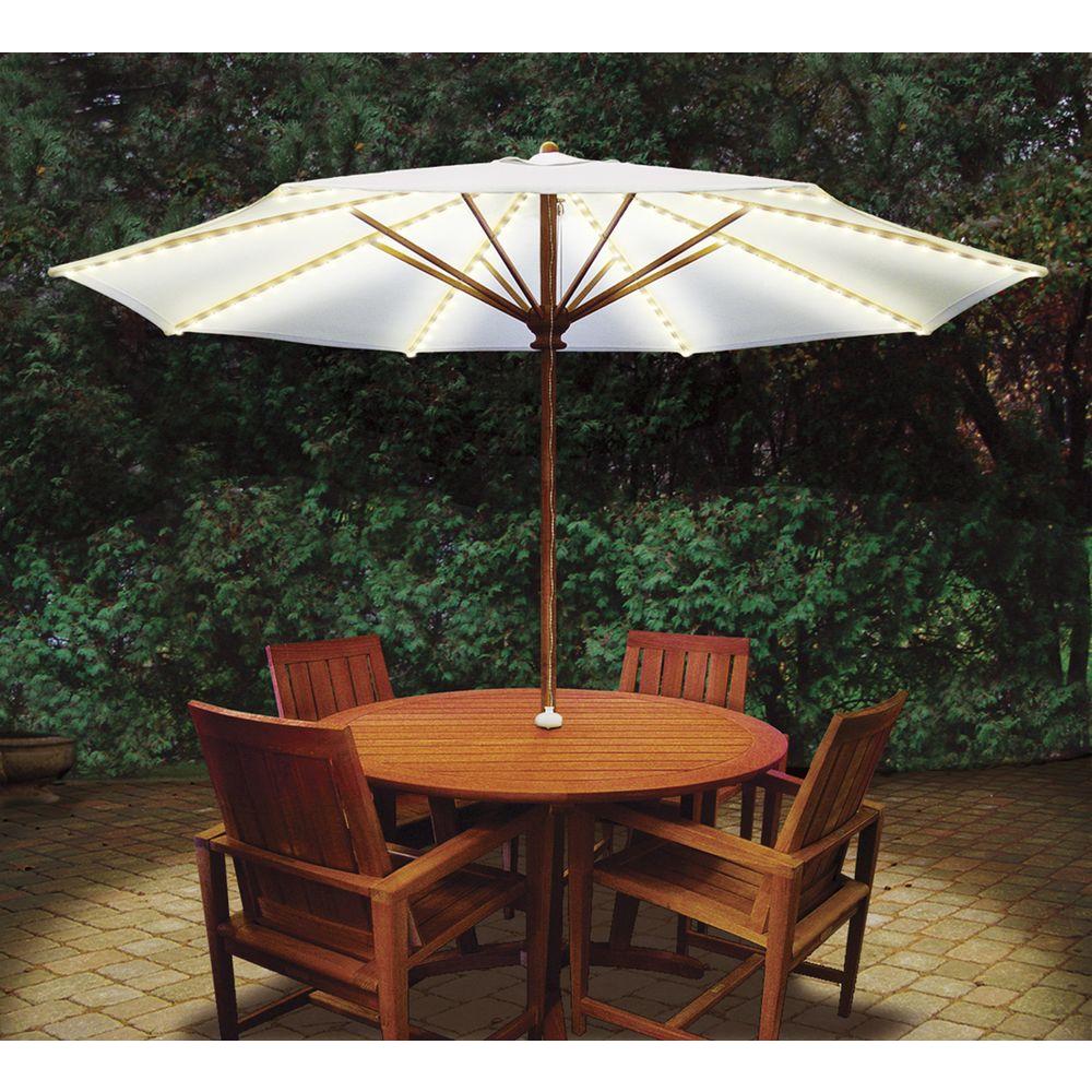 Blue Star Group Patio Accessories Furniture The Home Depot Brella Lights Patio Umbrella Lighting System With Power Pod 5 Rib