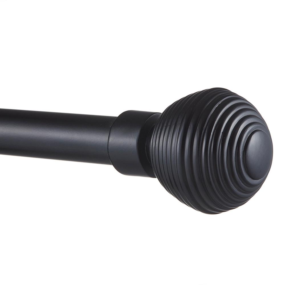 66 In 120 In Adjustable Length 1 In Dia Single Curtain Rod Kit