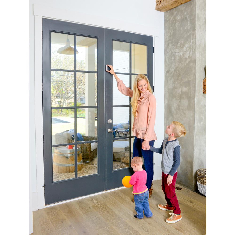 Cardinal Gates Child Proof Door Guardian In Satin Nickel 2 Pack