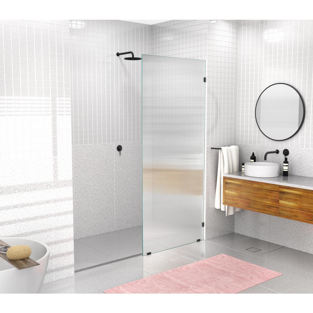 Glass Warehouse 34 in. W x 78 in. H Fixed Single Panel Frameless Shower