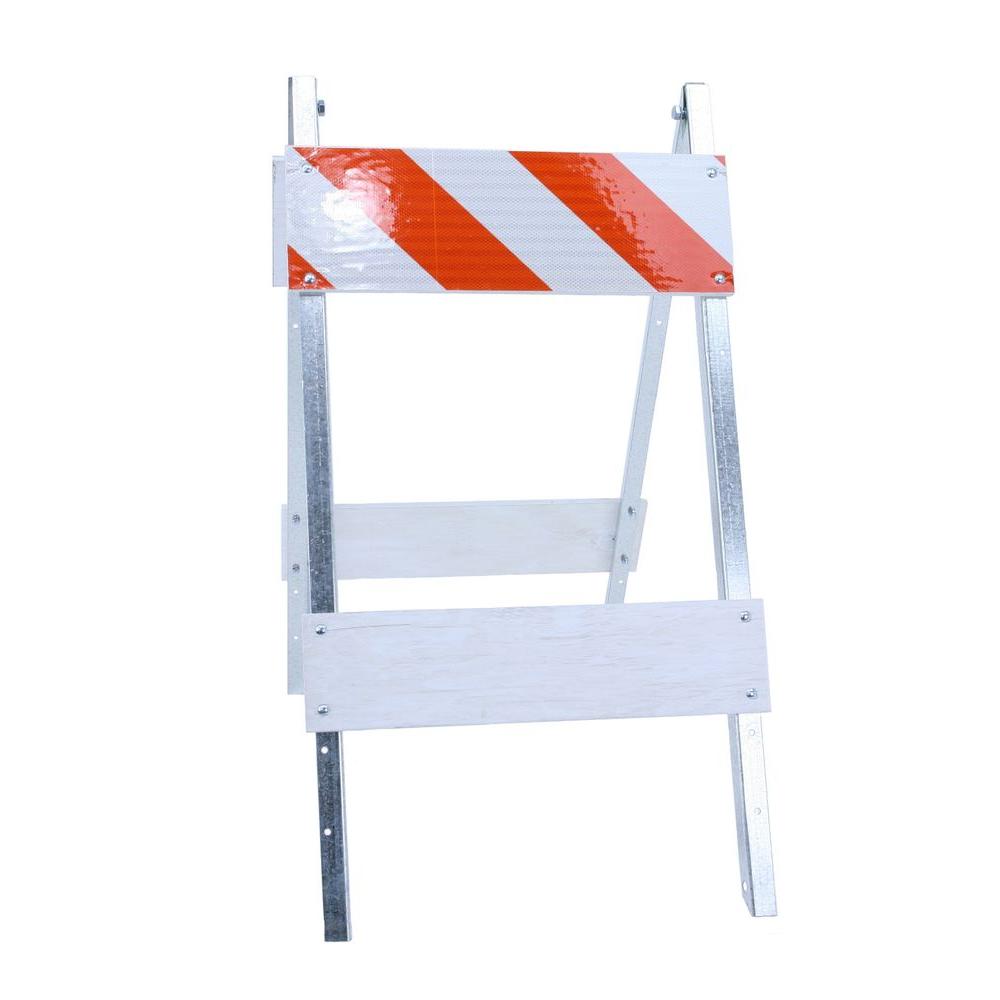 Three D Traffic Works 8 in. Plywood/Galvanized High-Intensity Sheeting ...