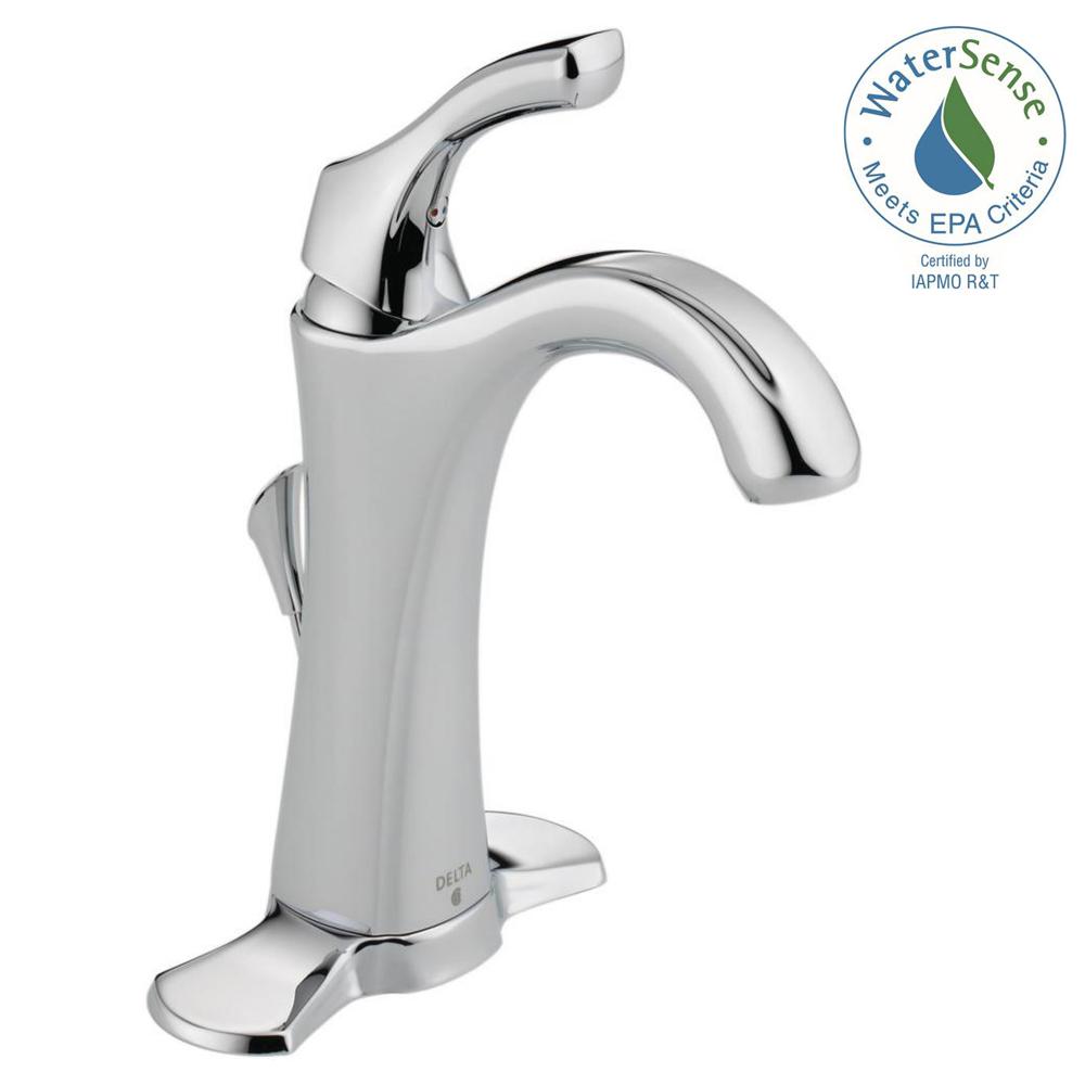Delta Single Handle Bathroom Faucets delta lahara single hole single-handle bathroom faucet with metal Delta Single Handle Bathroom Faucets delta lahara single hole single-handle bathroom faucet with metal