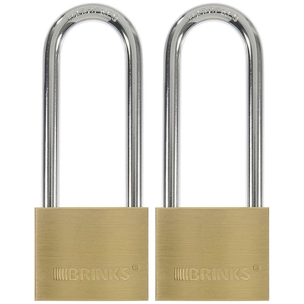 Brinks 19/16 in. (40 mm) Keyed Lock with 21/2 in. Shackle (2Pack