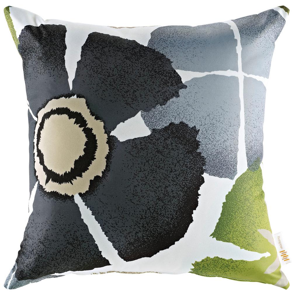 Modway Square Outdoor Throw Pillow In Botanical Eei 2156 Bot The