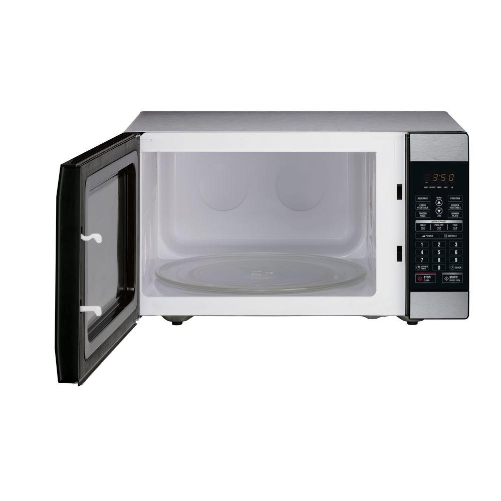 Magic Chef 1 8 Cu Ft Countertop Microwave In Stainless Steel