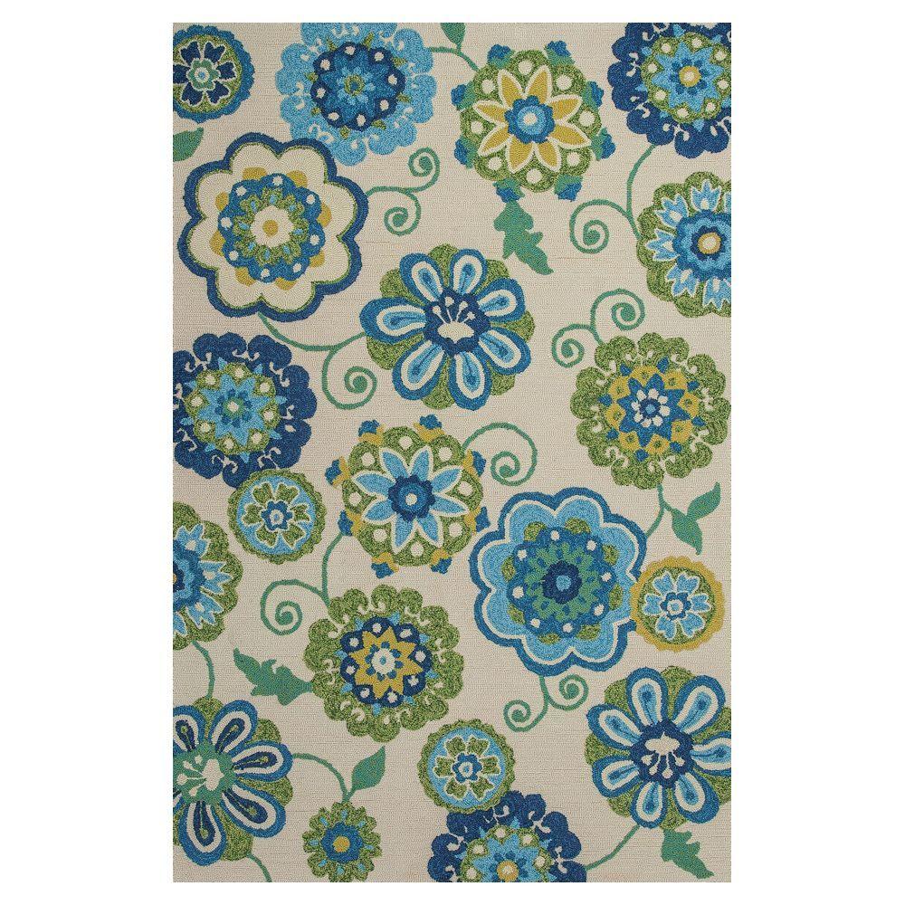 Kas Rugs Flowers In Bloom Ivory Blue 5 Ft X 7 6 Area Rug Kas Rugs Flowers In Bloom Ivory Blue 5 Ft X 7 6 Area Rug Mei25295x76 The Home Depot