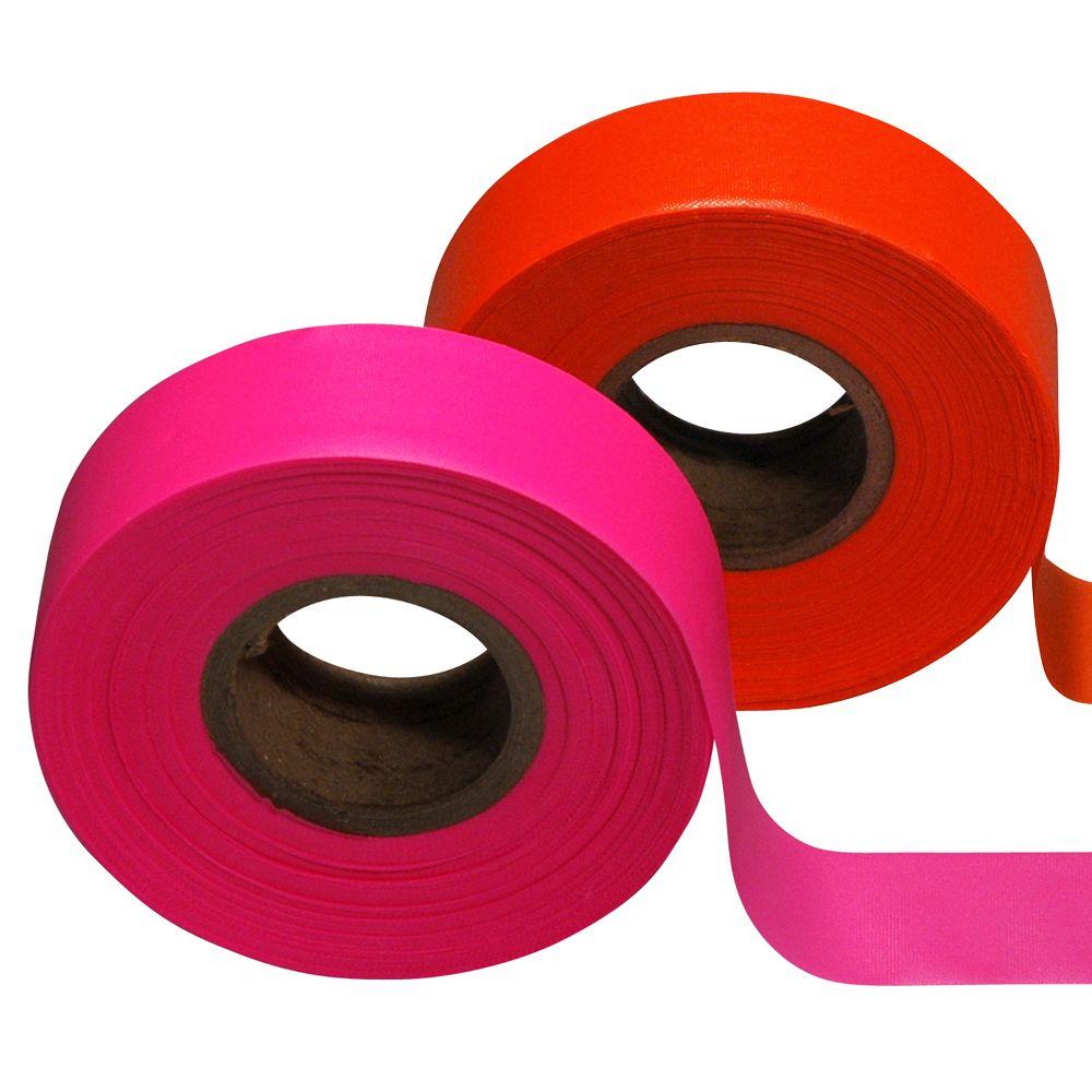 Safety Flag 13/16 in. x 150 ft. Vinyl Flagging Tape (12Pack)5002O