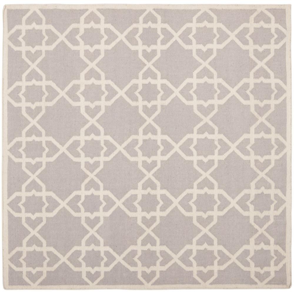 Safavieh Dhurries Grey Ivory 8 Ft X Square Area Rug Dhu548g Safavieh Dhurries Grey Ivory 8 Ft X Square Area Rug Dhu548g 8sq The Home Depot